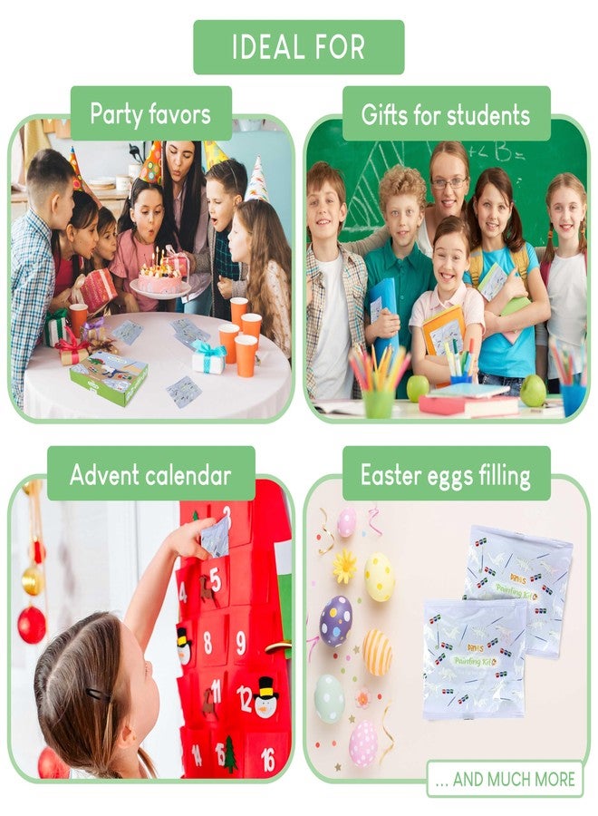 BONNYCO Dinosaur Party Favors for Kids Painting Kit Pack 16, Dinosaur Goodie Bags Stuffers for Kids 3-5 4-8. Goody Bag Stuffers, Pinata Filler. Classroom Prizes, Return Gifts Birthday Party Boys - Image 5